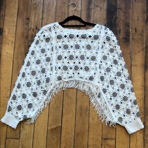 House of Harlow 1960 knit duster boho OS